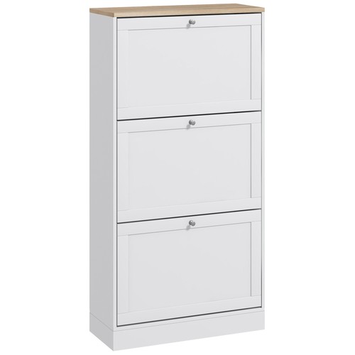 Homcom narrow shoe cabinet - cabinet, w/