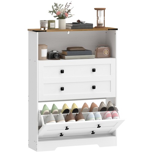 Homcom narrow shoe cabinet - homcom,