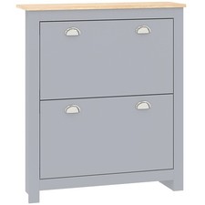HOMCOM 2 Drawer Shoe Cabinet