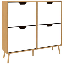 HOMCOM Shoe Storage Cabinet