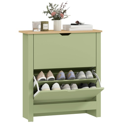 Homcom shoe storage cabinet - 12-shoe,