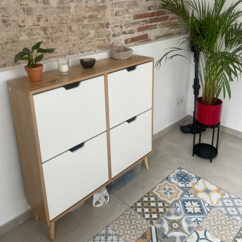 Narrow shoe storage cabinet - shoe,